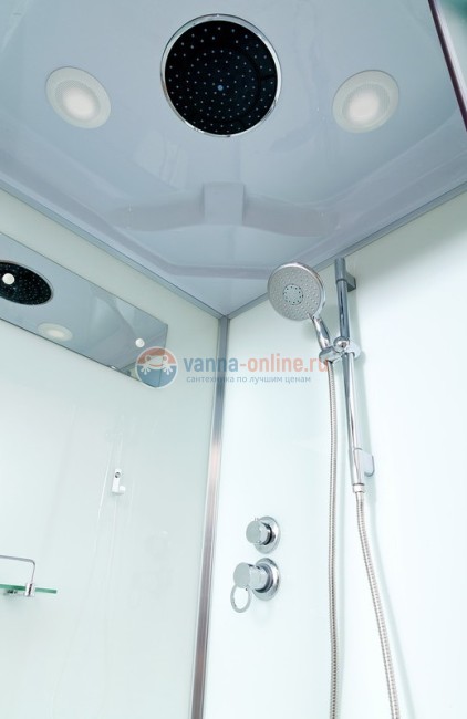 Душевая кабина Deto D D08S+ эл. 80 x 80 см, с крышей и электрикой