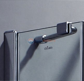 Душевой уголок Cezares VERONA-AH-1-100/90-C-Cr-L, 100 х 90 х 195 см, стекло прозрачное