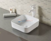 Раковина CeramaLux Серия N D1303 накладная, белый