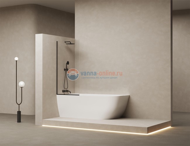 Душевое ограждение для ванн Salini Atrio 140 х 70 см, из материала стекло 22101S