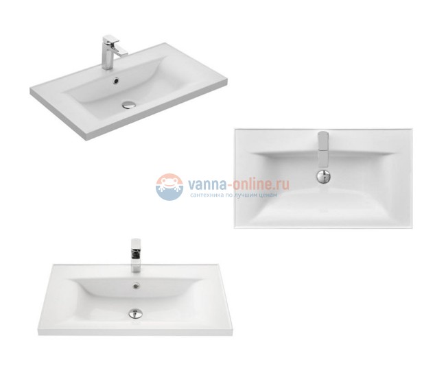 Раковина Акватон Айрис 1A729631AG010, 120 x 45, белая