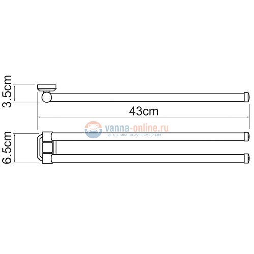 Полотенцедержатель WasserKRAFT Oder 3031 Полотенцедержатель WasserKRAFT Oder 3031