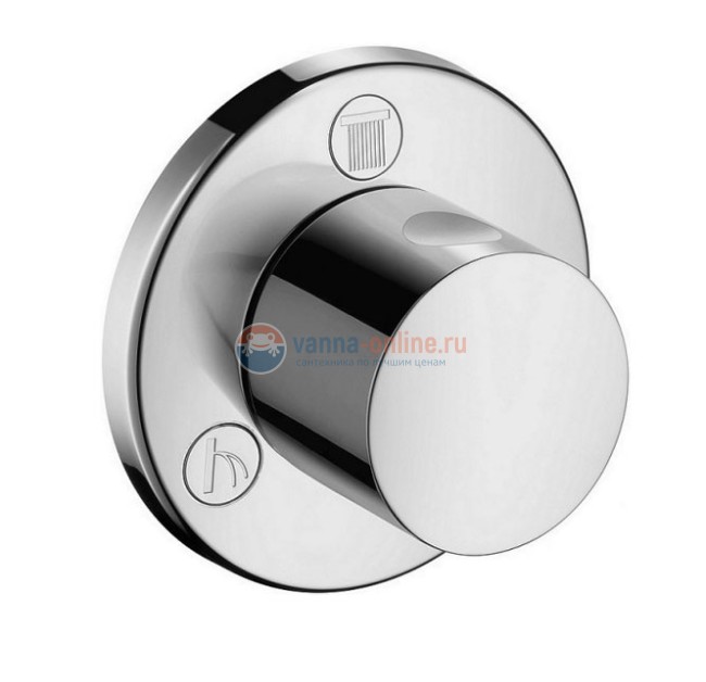 Переключатель потоков Hansgrohe 15932000 Trio/Quattro S на три потребителя