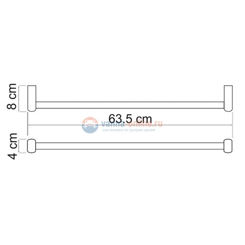 Полотенцедержатель WasserKRAFT Berkel 6830 Полотенцедержатель WasserKRAFT Berkel 6830