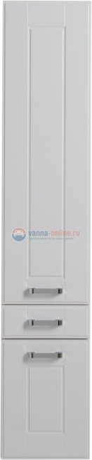 Пенал Aquanet Рондо 35, дверцы, ящик, белый, 00189159