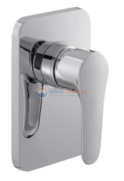 Смеситель Jacob Delafon July E98702-CP для душа, встраиваемый, внешняя часть Смеситель Jacob Delafon July E98702-CP для душа, встраиваемый, внешняя часть