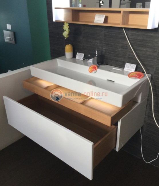 Тумба под раковину Jacob Delafon Terrace 80 EB1186-F32, цвет - ледяной коричневый сатин