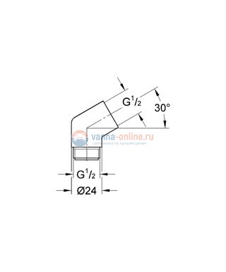 Переходник Grohe Sena 28389 000 Переходник Grohe Sena 28389 000