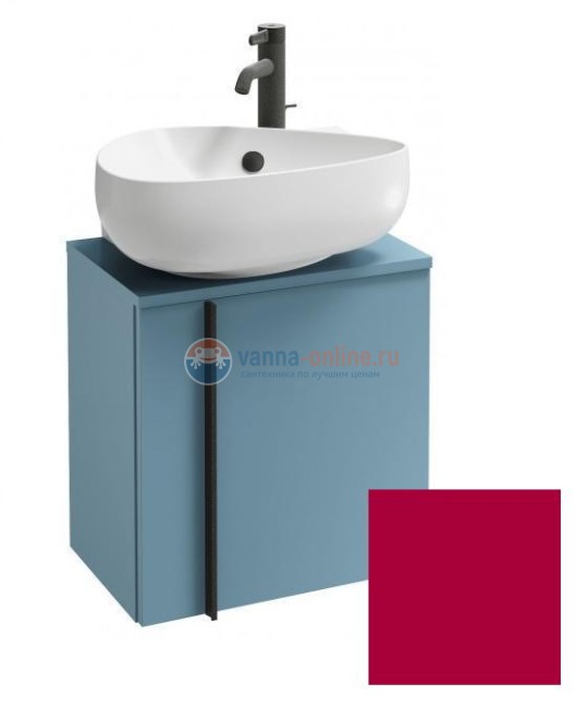 Тумба под раковину Jacob Delafon Nouvelle Vague 45 см, EB3045D-R3, цвет малиновый глянцевый, правая