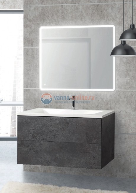 Тумба под раковину Cezares Premier-hpl PREMIER-HPL-100-2C-SO-MGN-BLUM-EST, подвесная