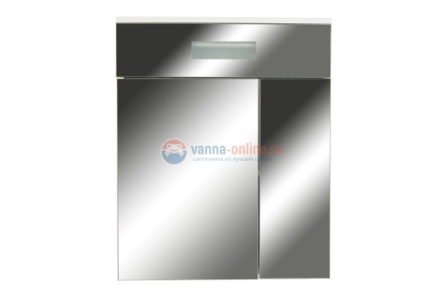 Зеркальный шкаф Orange Таис 60 см, с LED-подсветкой, цвет корпуса - белый Зеркальный шкаф Orange Таис 60 см, с LED-подсветкой, цвет корпуса - белый