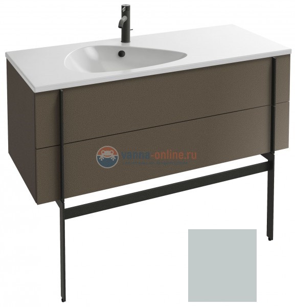 Тумба под раковину Jacob Delafon Nouvelle Vague 120 EB3035-M50, 2 ящика, цвет - голубой шторм матовый