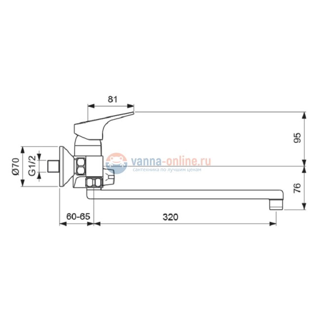 Смеситель для ванны и душа Vidima Next BA372AA, хром Смеситель для ванны и душа Vidima Next BA372AA, хром
