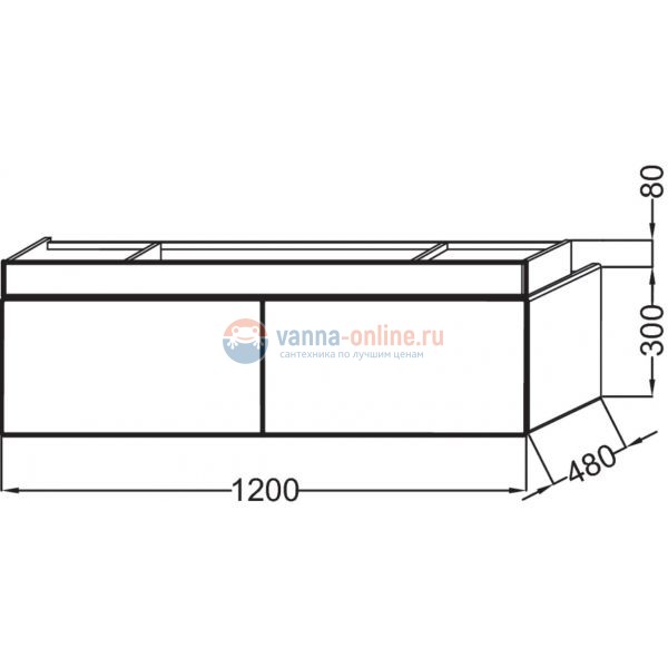 Тумба под раковину Jacob Delafon Terrace 120 EB1188-F26, подвесная, цвет - сливовый лак