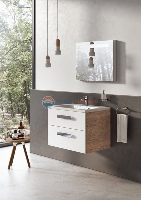 Тумба под раковину Ravak SD Chrome II 700 фасад белый, корпус белый