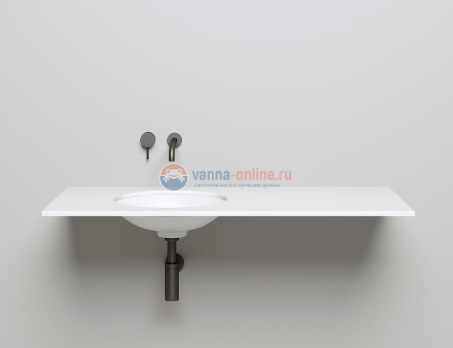 Раковина полувстраиваемая Salini Marea 08, 42 x 42 x 12,8 см, из материала Solix, белая матовая 1802208M Раковина полувстраиваемая Salini Marea 08, 42 x 42 x 12,8 см, из материала Solix, белая матовая 1802208M