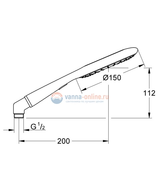 Ручной душ Grohe Rainshower Icon 27635000, жемчужный Ручной душ Grohe Rainshower Icon 27635000, жемчужный