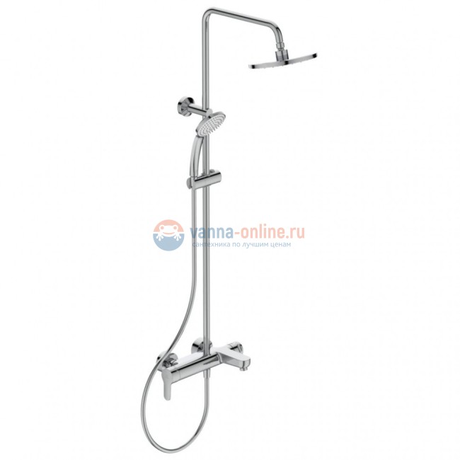 Душевая система в комплекте с настенным смесителем для ванны/душа Ideal Standard IDEALRAIN CERAFINE O BC525AA Душевая система в комплекте с настенным смесителем для ванны/душа Ideal Standard IDEALRAIN CERAFINE O BC525AA