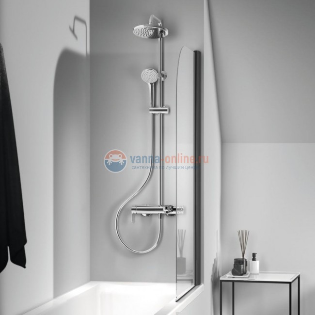 Душевая система в комплекте с настенным смесителем для ванны/душа Ideal Standard IDEALRAIN CERAFINE O BC525AA Душевая система в комплекте с настенным смесителем для ванны/душа Ideal Standard IDEALRAIN CERAFINE O BC525AA