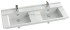 Раковина столешница двойная Jacob Delafon Struktura, EXF112-00, 120х48 см, подвесная