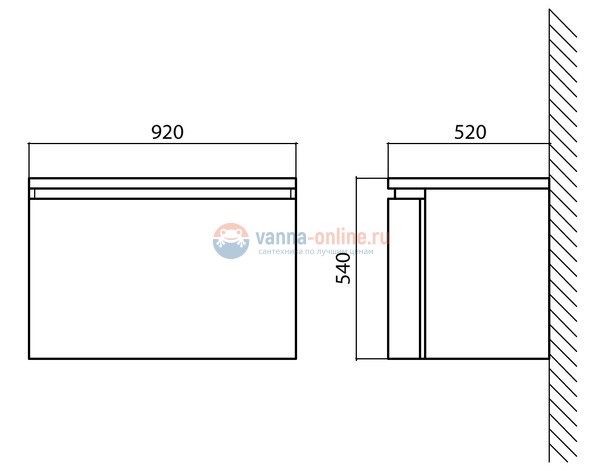 Раковина Накладная BelBagno Prospero PROSPERO-920-LVB