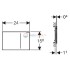 Cмывная клавиша Geberit Sigma 70 115.625.SQ.1 умбра, для смывного бачка Sigma 8