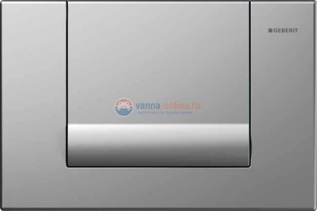 Клавиша Geberit Tango 115.760.46.1, хром матовый, металл, 246*164 мм