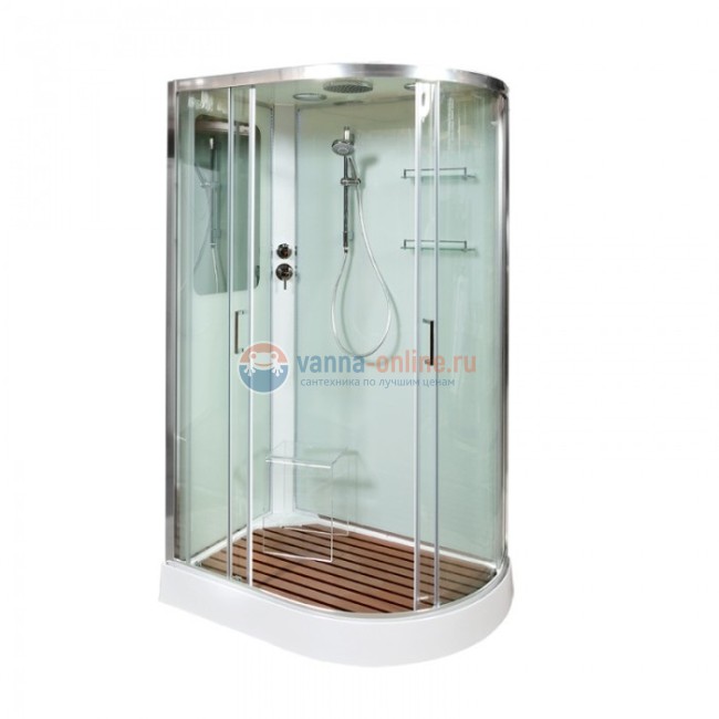 Душевая кабина Deto A 102 L/R 120 x 80 см, с крышей, стандартная