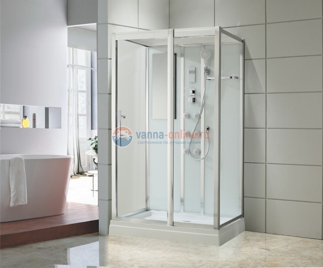 Душевая кабина Black&White Galaxy G5509, 120 x 90 см, гидромассажная