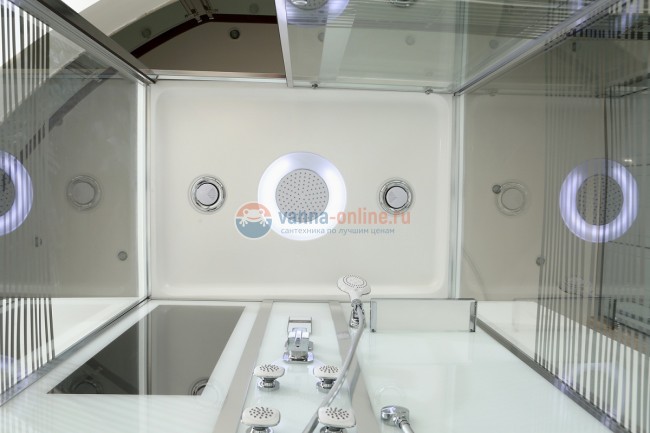 Душевая кабина Black&White Galaxy G5509, 120 x 90 см, гидромассажная