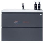 Тумба с раковиной Orans BC-4023-1000 100 см подвесная, черный матовый