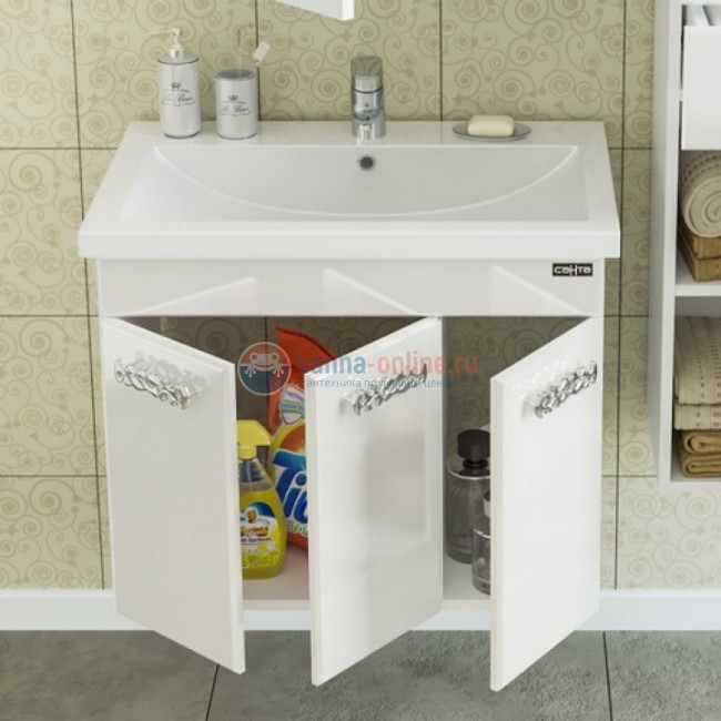 Тумба под раковину СаНта Ливерпуль 70 700121, подвесная