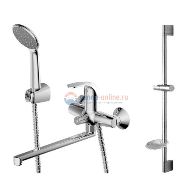 Смеситель Bravat Fit Cet F00416C для ванны c душевой стойкой