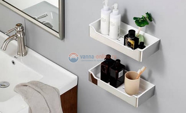 Полка прямоугольная Rush Edge ED77164A, хром