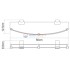 Полка стеклянная WasserKRAFT Leine K-5044WHITE Полка стеклянная WasserKRAFT Leine K-5044WHITE