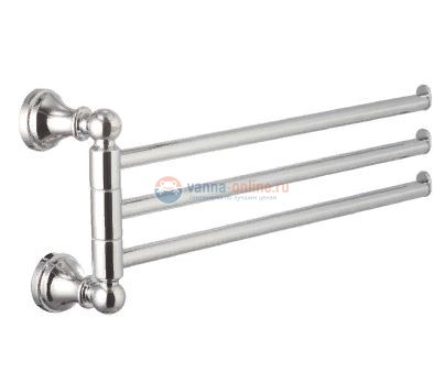 Полотенцедержатель Lemark LM8102C, поворотный, тройной