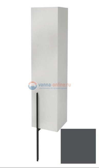 Пенал Jacob Delafon Nouvelle Vague 35 см, EB3047D-S17, цвет серый антрацит сатин, правая