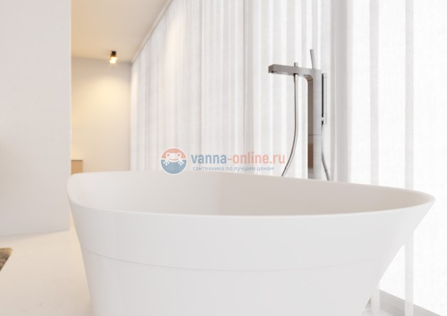 Ванна из искусственного камня Riho Barca 170x79 см BS6000500000000, белая Ванна из искусственного камня Riho Barca 170x79 см BS6000500000000, белая