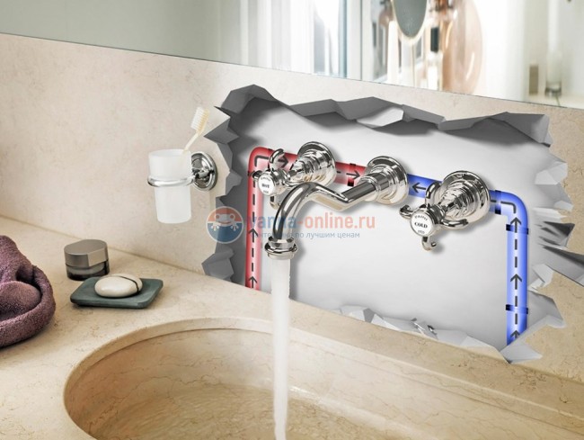 Смеситель для раковины Paini ORNELLAIA встраиваемый , хром Смеситель для раковины Paini ORNELLAIA встраиваемый , хром