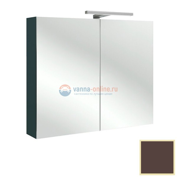 Зеркальный шкаф Jacob Delafon Rythmik 80 см, EB796-N23 цвет Ледяной коричневый лак Зеркальный шкаф Jacob Delafon Rythmik 80 см, EB796-N23 цвет Ледяной коричневый лак