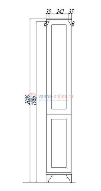 Шкаф-пенал Акватон Леон 1A186503LBPR0, дуб бежевый Шкаф-пенал Акватон Леон 1A186503LBPR0, дуб бежевый
