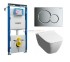 Инсталляция Geberit 111.362.00.5 с унитазом Geberit Smyle F205570000, крышка-сиденье F571530000, клавиша 115.770.21.5, комплект