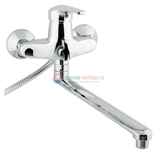 Смеситель Timo Сlassic 0045Y-CR chrome для ванны и душа, длинный излив