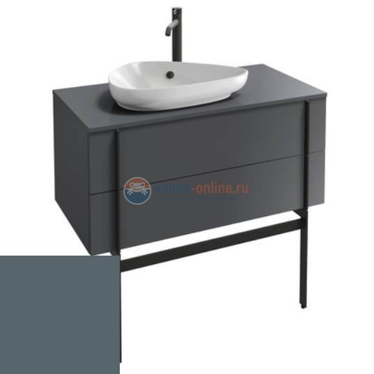 Тумба под раковину Jacob Delafon Nouvelle Vague 100 EB3040-G1F, графит глянцевый