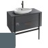 Тумба под раковину Jacob Delafon Nouvelle Vague 100 EB3040-G1F, графит глянцевый