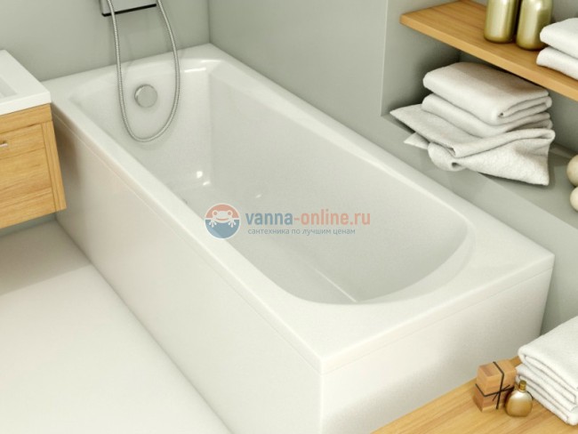 Ванна акриловая Relisan Tamiza 120 х 70 см, Гл000024605, прямоугольная, белая