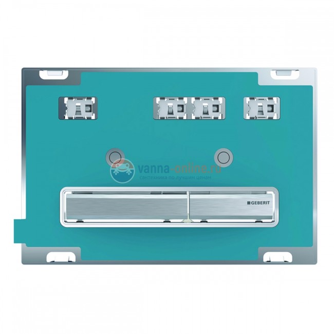 Клавиша Geberit Sigma Type 50 115.788.00.2, двойной смыв, цинковое литье, без панели