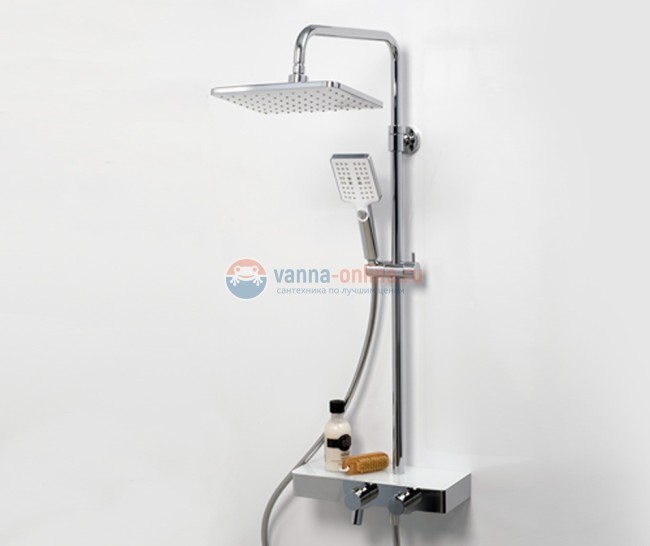 Душевая система WasserKRAFT A11301 Thermo с термостатическим смесителем, хром Душевая система WasserKRAFT A11301 Thermo с термостатическим смесителем, хром