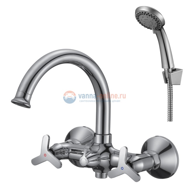 Смеситель для ванны и душа Rossinka RS40-83 с душевым гарнитуром