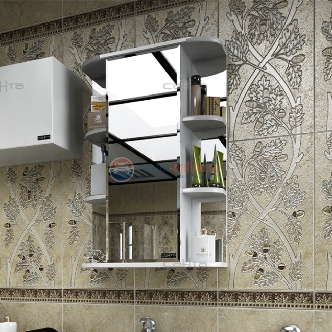 Зеркальный шкаф СаНта Герда 50 101017, цвет белый Зеркальный шкаф СаНта Герда 50 101017, цвет белый